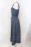 画像3: axes femme POETIQUE / レース切替ロングワンピース M ブルー O-25-05-29-020-AX-OP-IG-OS (3)