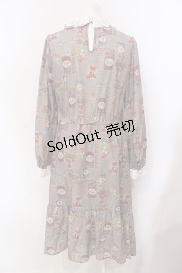 画像4: axes femme POETIQUE / コンフィチュールフリル襟ワンピース M ブラウン O-25-05-29-023-AX-OP-IG-OS (4)