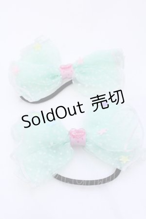 画像: metamorphose / CL/ドットチュールヘアゴム  ミント O-25-05-30-047-ME-AC-IG-OS