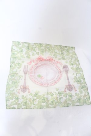 画像: Enchantlic Enchantilly / カトラリースカーフ  クローバー柄 O-25-05-30-052-LO-ZA-IG-OS