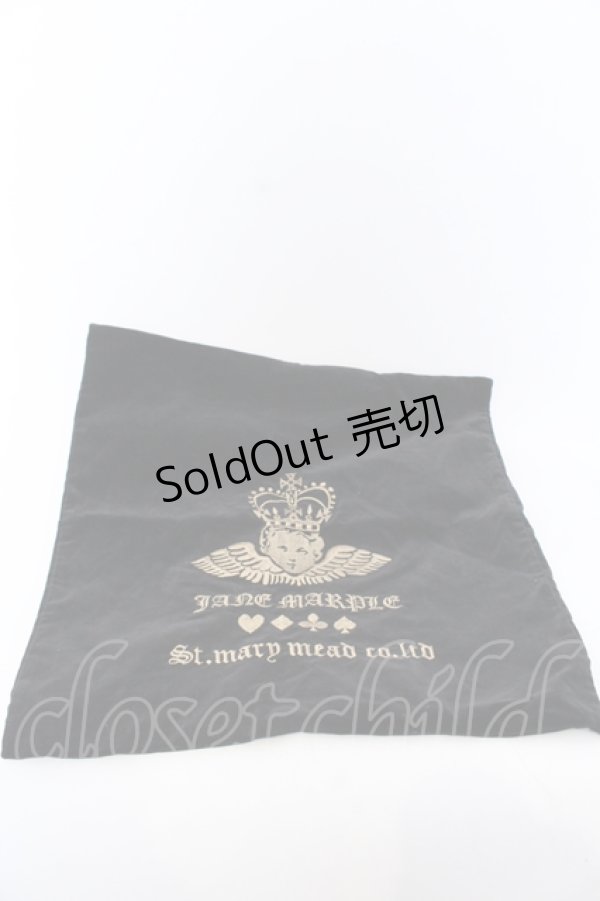 画像1: 【SALE】Jane Marple / オリジナルエンブロイダリークッションカバー  クロ O-25-05-30-061-JM-ZA-IG-ZT445-F008 (1)