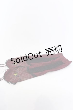 画像: Rozen Kavalier / ストーン付きアームカバー  ワイン O-25-05-30-069-OO-ZA-IG-OS