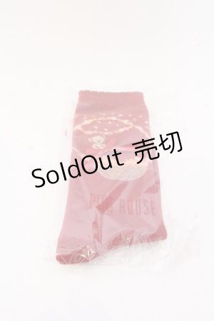 画像: PINK HOUSE / フラワーバスケットテディソックス  アカ O-25-05-30-070-LO-ZA-IG-ZT445-F009