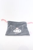 画像1: サンリオ / ソックス+巾着セット 巾着単品  グレー O-25-05-30-073-EL-ZA-IG-ZT445-F005 (1)