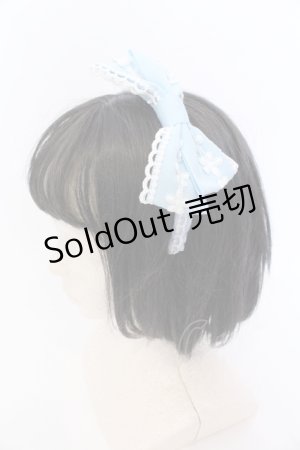 画像: BABY,THE STARS SHINE BRIGHT / マーガレットレースグログランリボンカチューシャ  サックス O-25-05-30-080-BA-AC-IG-OS