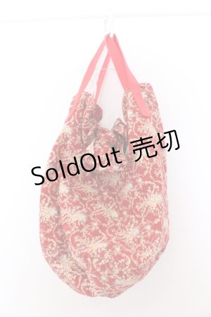 画像: 【SALE】PINK HOUSE / 花柄バケツ型バッグ  アカ O-25-05-30-019-LO-BG-OW-ZTK021