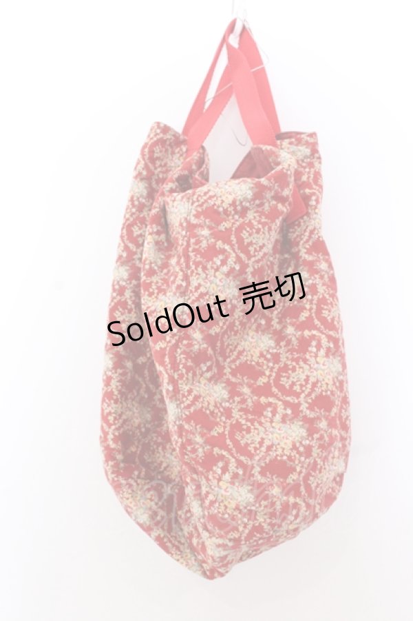 画像3: 【SALE】PINK HOUSE / 花柄バケツ型バッグ  アカ O-25-05-30-019-LO-BG-OW-ZTK021 (3)