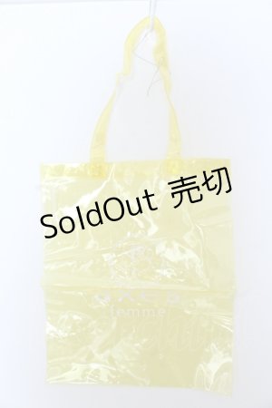 画像: axes femme / クリアトートバッグ  イエロー O-25-05-30-012-AX-BG-IG-ZT-K021