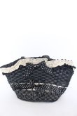 画像1: BABY,THE STARS SHINE BRIGHT / ドットリボンカゴBag  クロ O-25-05-30-013-BA-BG-OW-OS (1)