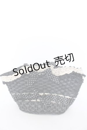 画像: BABY,THE STARS SHINE BRIGHT / ドットリボンカゴBag  クロ O-25-05-30-013-BA-BG-OW-OS