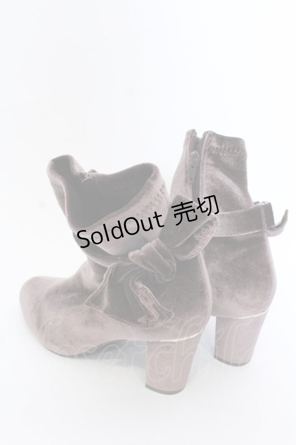 画像2: axes femme / ストレッチリボンブーツ L ブラウン O-25-05-30-024-AX-SH-IG-ZT-K001 (2)