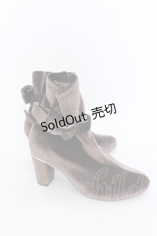 画像4: axes femme / ストレッチリボンブーツ L ブラウン O-25-05-30-024-AX-SH-IG-ZT-K001 (4)