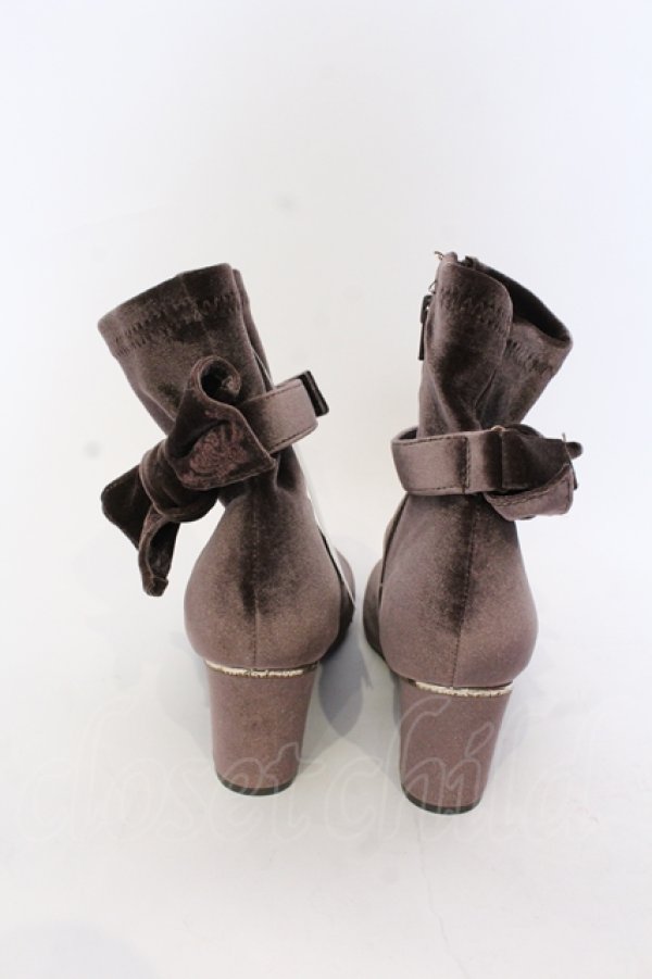 画像6: axes femme / ストレッチリボンブーツ L ブラウン O-25-05-30-024-AX-SH-IG-ZT-K001 (6)