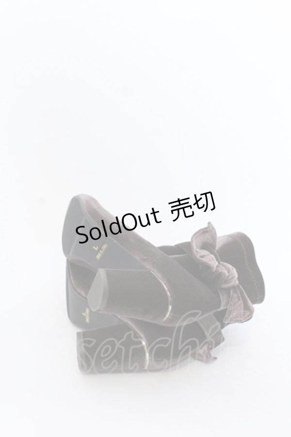 画像7: axes femme / ストレッチリボンブーツ L ブラウン O-25-05-30-024-AX-SH-IG-ZT-K001 (7)