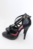 画像2: HYSTERIC GLAMOUR / HYSTERICS リボンハイヒール 6（23.5cm） ブラック O-25-05-30-028-PU-SH-YM-OS (2)