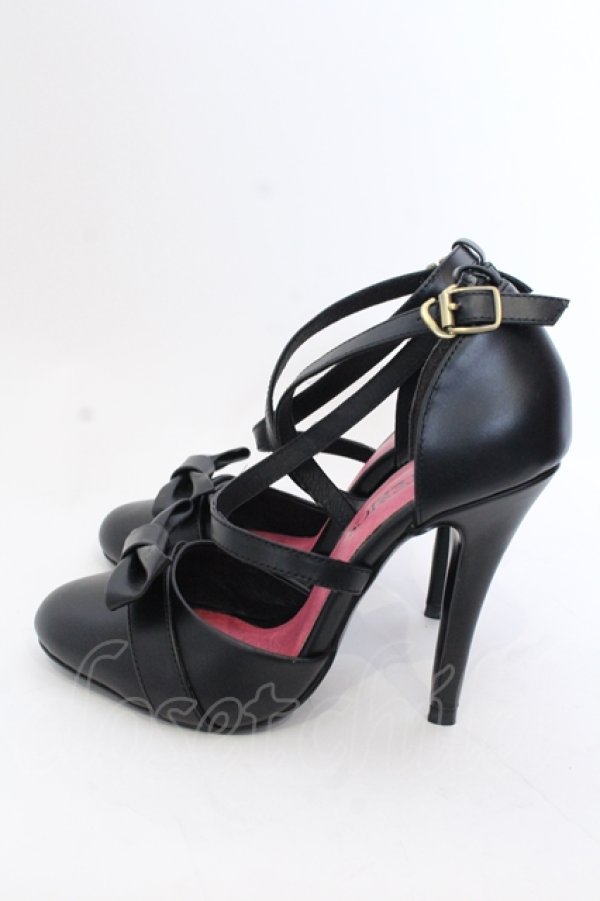 画像2: HYSTERIC GLAMOUR / HYSTERICS リボンハイヒール 6（23.5cm） ブラック O-25-05-30-028-PU-SH-YM-OS (2)