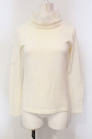 画像: Ph Blue / レースカラーカットソー  アイボリー O-25-05-31-033-LO-TO-OW-OS