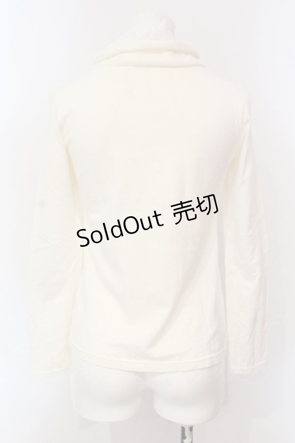 画像2: Ph Blue / レースカラーカットソー  アイボリー O-25-05-31-033-LO-TO-OW-OS (2)