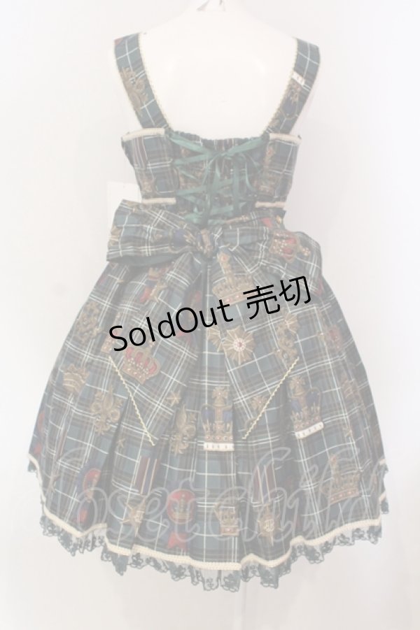 画像4: Angelic Pretty / Antique Crownジャンパースカート  グリーン O-25-05-31-057-AP-OP-OW-OS (4)
