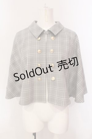 画像: axes femme / ナポレオンケープジャケット F グレー O-25-05-31-059-AX-JA-OW-OS
