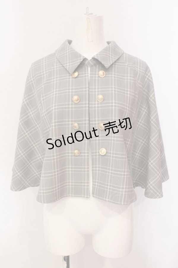 画像1: axes femme / ナポレオンケープジャケット F グレー O-25-05-31-059-AX-JA-OW-OS (1)