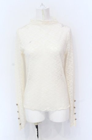 画像: axes femme / プチローズレーストップス F クリーム O-25-05-31-1007-AX-TO-OW-OS