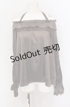 画像: axes femme / ギャザーデザインサテンブラウス F ブラウン O-25-05-31-1077-AX-BL-OW-OS