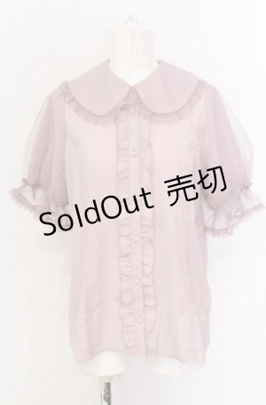 画像: axes femme kawaii / ロマンティックフリルブラウス M ピンク O-25-05-31-1078-AX-BL-OW-OS