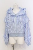 画像1: axes femme kawaii / フリルフーディブルゾン M サックス O-25-05-31-1082-AX-JA-OW-OS (1)