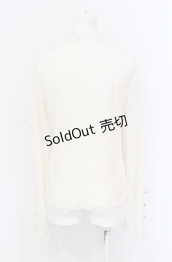 画像4: axes femme / プチローズレーストップス F クリーム O-25-05-31-1007-AX-TO-OW-OS (4)