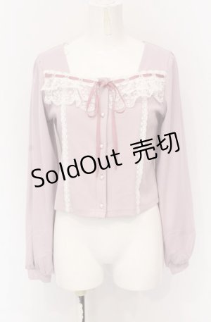 画像: axes femme POETIQUE / レースデザインカットプルオーバー M ピンク O-25-05-31-1008-AX-TO-OW-OS