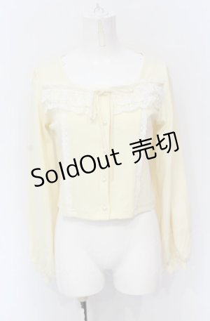 画像: axes femme POETIQUE / レースデザインカットプルオーバー M イエロー O-25-05-31-1009-AX-TO-OW-OS