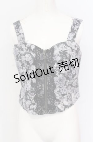 画像: axes femme / フルールPTジップ付ビスチェ F クロ O-25-05-31-1100-AX-TO-OW-OS