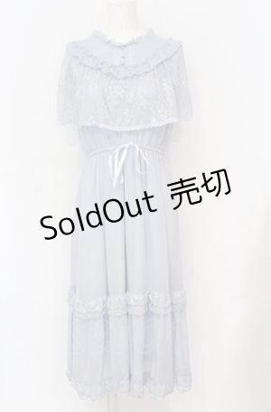 画像: axes femme / ヴィンテージ風サマードレス F ブルー O-25-05-31-1103-AX-OP-OW-OS