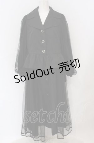 画像: axes femme POETIQUE / ３ｗａｙトレンチコート M クロ O-25-05-31-1111-AX-CO-OW-OS