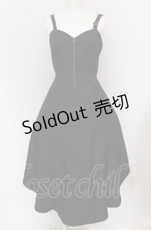 画像: axes femme POETIQUE / フロントジップイレヘムワンピース M クロ O-25-05-31-1115-AX-OP-OW-OS