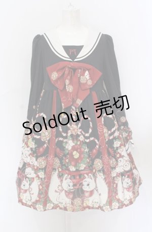 画像: Royal Princess Alice / 絢爛白狐 お狐様セーラーワンピース  クロ O-25-05-31-1012-LO-OP-IG-OS