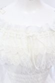画像2: Millefleurs / ジョーゼットとレースのブラウス  ホワイト O-25-05-31-1025-EL-BL-IG-OS (2)