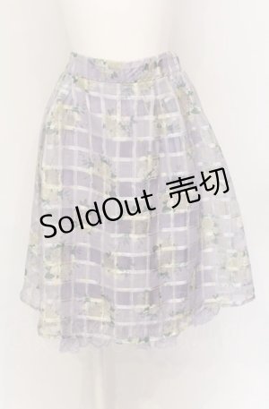 画像: axes femme / シアーチェックスカート M ラベンダー O-25-05-31-1037-AX-SK-OW-OS