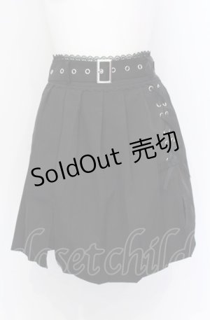 画像: 【SALE】DearMyLove / レースアップスリットスカパン M クロ O-25-05-31-1039-EL-PA-IG-ZT240