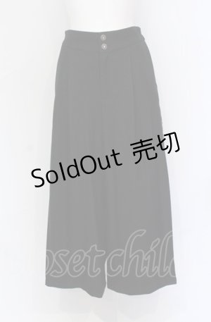 画像: axes femme / サイドスカーフ切替パンツ M クロ O-25-05-31-1041-AX-PA-OW-OS
