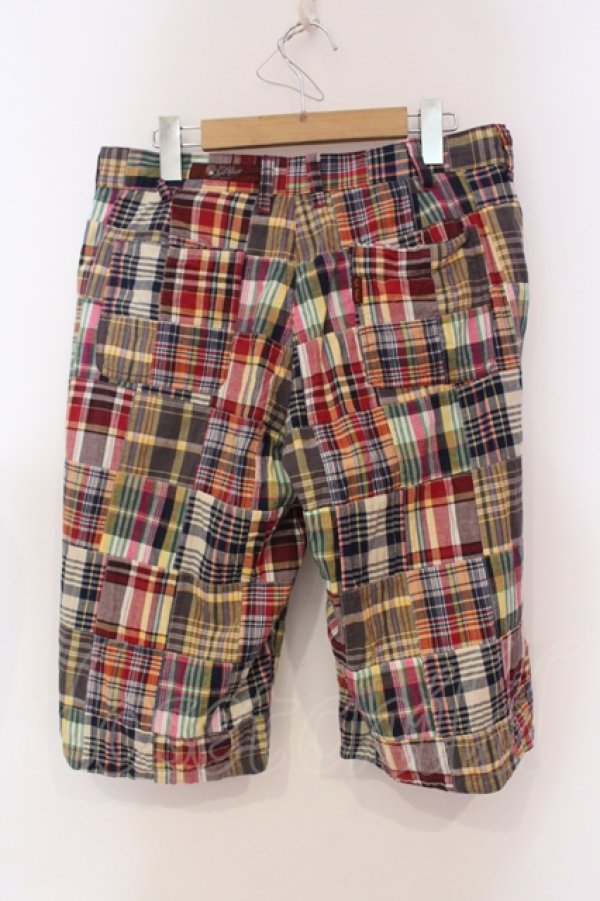 画像2: Karl Helmut / リバーシブルハーフパンツ 4（L） ワイン×チェック O-25-05-31-001-EL-PA-OW-ZT117 (2)