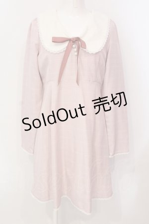 画像: Deary / レース襟ワンピース  ピンク O-25-05-31-071-LO-OP-IG-OS