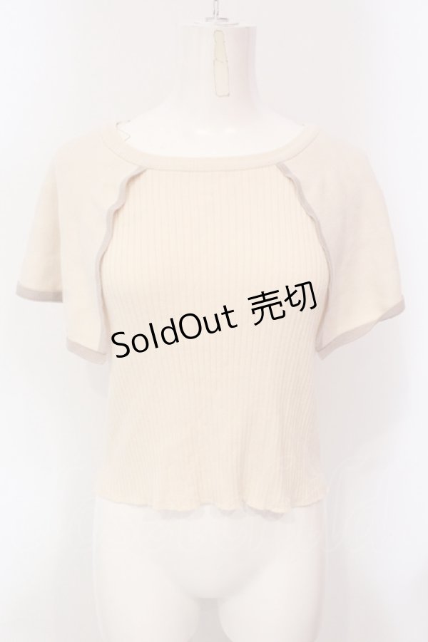 画像1: Millor TOKYO / Dressyケープトップス【ニット】 M-L アイボリー O-25-05-31-080-LO-TO-IG-OS (1)