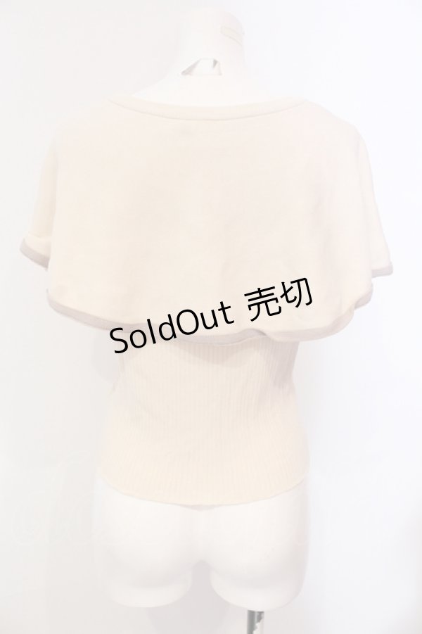 画像2: Millor TOKYO / Dressyケープトップス【ニット】 M-L アイボリー O-25-05-31-080-LO-TO-IG-OS (2)