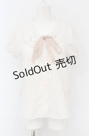 画像: Amavel / ティータイム刺繍ブラウス  キナリ O-25-05-31-2009-CA-BL-OW-OS