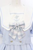 画像2: Amavel / Twinkle Plaid セットアップ風セーラーワンピース F サックス O-25-05-31-2024-CA-OP-OW-OS (2)