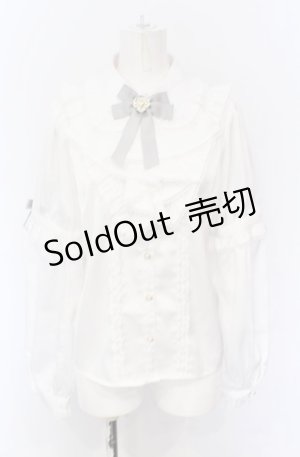 画像: Amavel / Classical Doll カスケードフリルブラウス F シロ O-25-05-31-2026-CA-BL-OW-OS