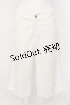 画像: PINK HOUSE / 裾フリルクロップドパンツ  シロ O-25-05-31-017-LO-PA-OW-ZT095