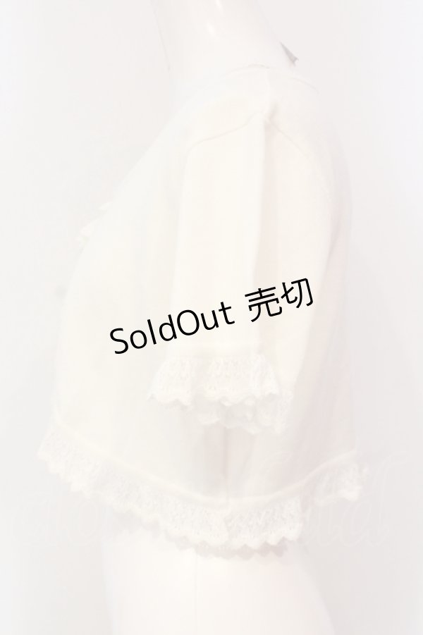 画像3: PINK HOUSE / プチリボンショートボレロ  シロ O-25-05-31-024-LO-TO-IG-OS (3)